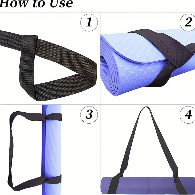 Adjustable Solid Yoga Mat Storage Strap