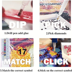 Santa Claus Animals Diamond Painting Kit 5D DIY Home Decor