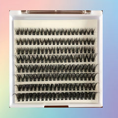 DIY Individual Eyelashes Kit Natural & Thick 3D Lashes Extension