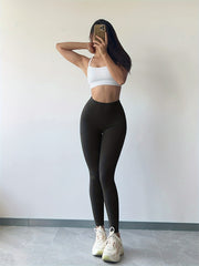 Tummy Control Yoga Leggings High Waist Hip Lifting Sports Pants