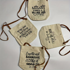 Letter Print Canvas Tote Bag for Outdoors