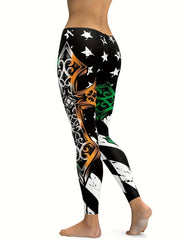 Stylish Printed Skinny Yoga Pants for Women