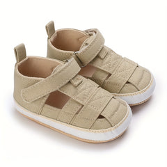 Baby Closed Toe Hook Loop Sandals Comfy Beach Shoes Crib Shoes