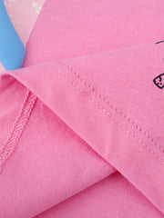 Girls Cartoon Embroidered Long Sleeve Cotton Top