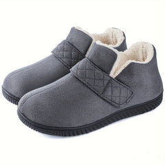 Memory Foam Men's Slippers with Hook and loop Fastener Closure