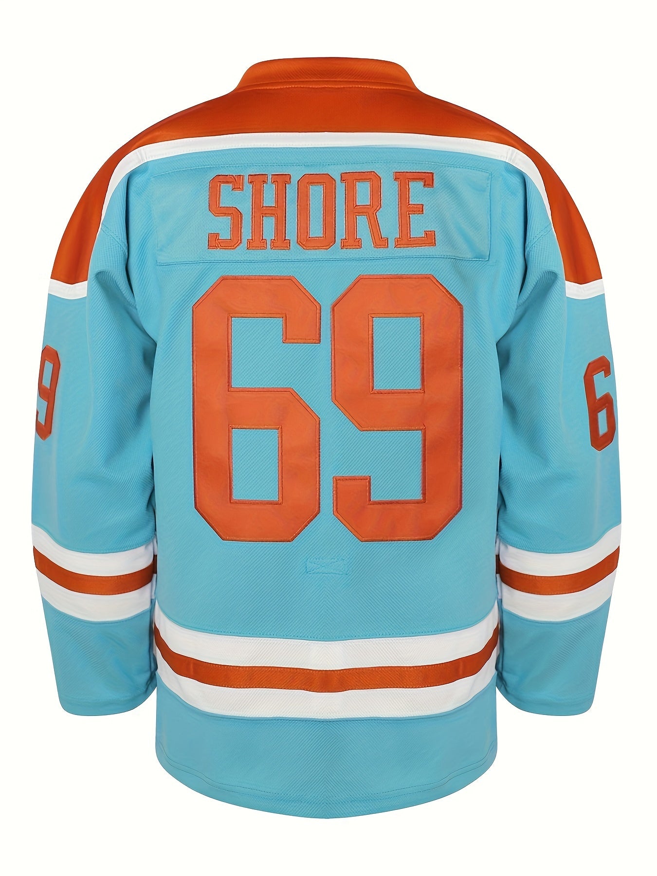 Men's Dog Print Long Sleeve Ice Hockey Jersey 69 Classic Embroidery