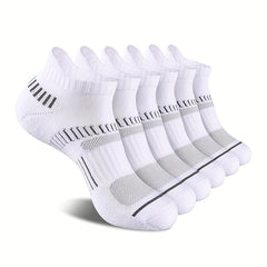 6 Pairs Men's Running Ankle Socks Deodorant Thickened Sports Non Slip