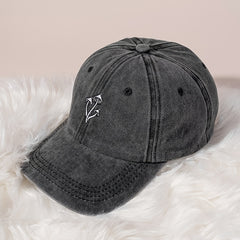 Mushroom Washed Baseball Cap Adjustable Buckle Closure Cap