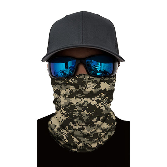 Vintage Geometric Pattern Face Protector for Outdoor Activities