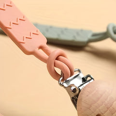 Silicone Pacifier Holder with Clip BPA-Free Chain for Teether Toys
