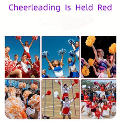 Cheerleaders Hand Flowers Red Ball Sports Aerobics Dance Props