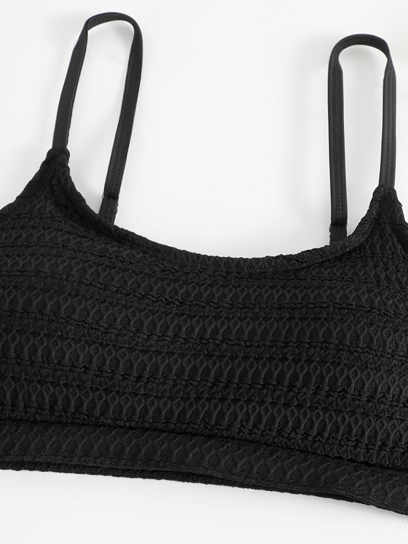Textured Bikini Set with Tummy Control
