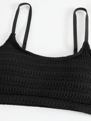 Textured Bikini Set with Tummy Control