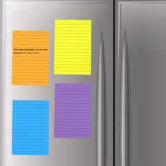 6pcs 10 4 6in Sticky Notes 50 Sheets Large Size Horizontal Lines 6 Colors