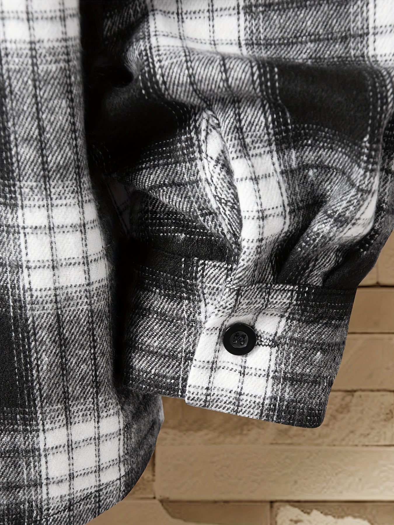 Men's Plaid Button Up Long Sleeve Shirt Loose Comfy Shirt