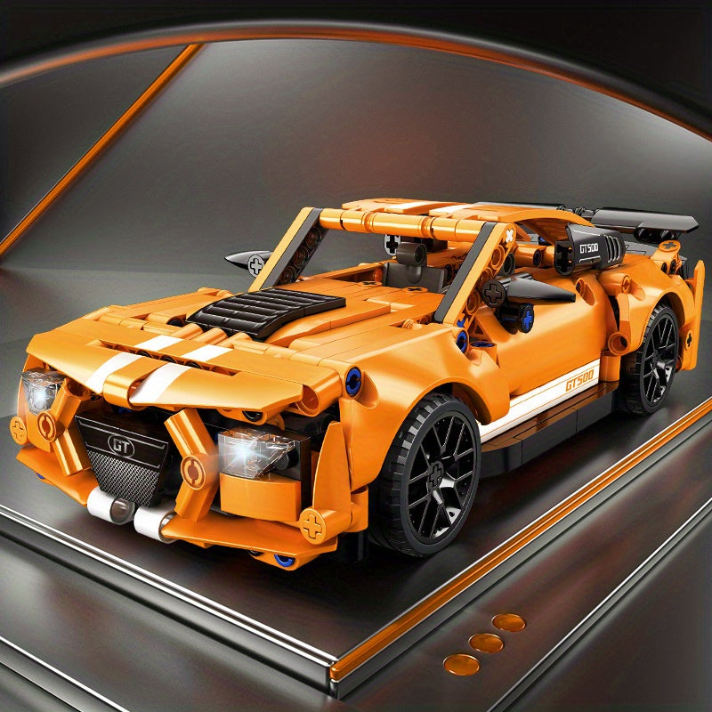 Building Block Toy Car Science Education Kids Sports Car