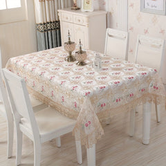 Floral Lace Embroidery Tablecloth - Thanksgiving Gift For Mom