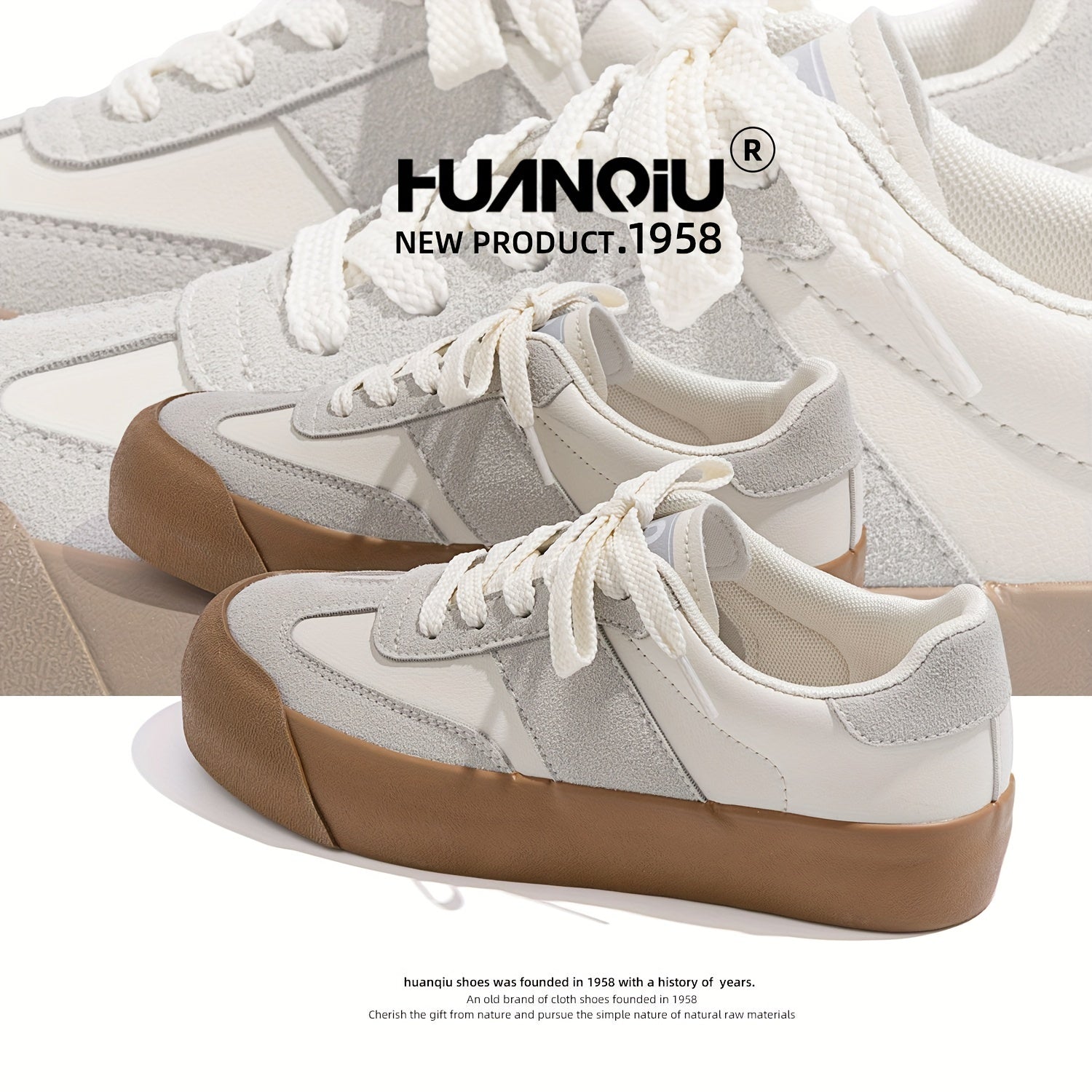 HUANQIU Women's Low Skate Shoes Lightweight & Comfy Non slip