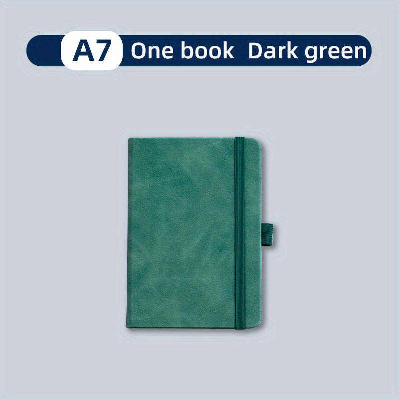 A7 Portable Notebook Soft Leather Cover 200 Pages