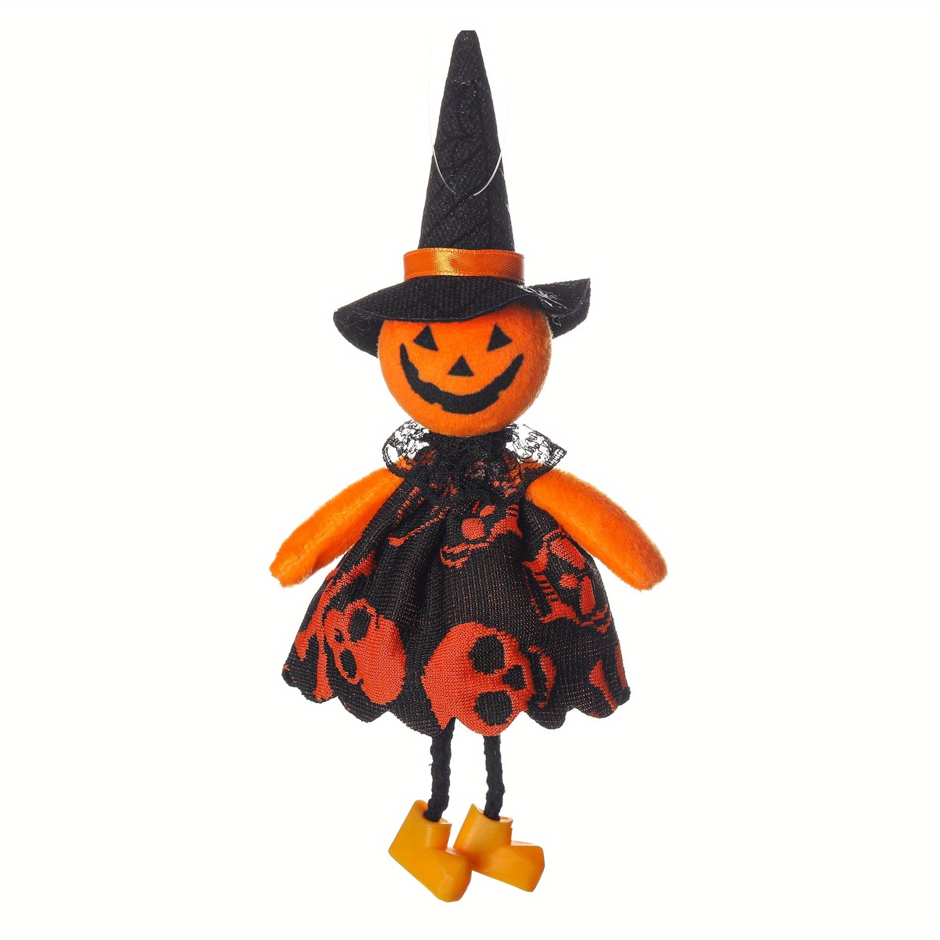 Cartoon Pumpkin Witch Pendant Halloween Party Props
