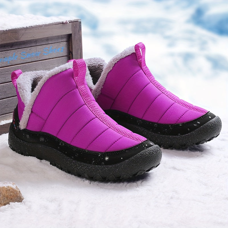 Women's Waterproof Winter Snow Boots Comfy & Warm Sporty Ankle Boots