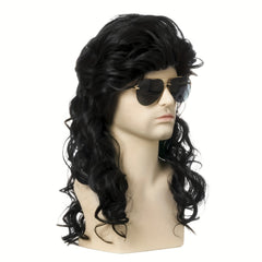 Men's Long Curly Hair Halloween Cosplay Wig