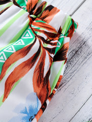 Boys Flower & Leaf Casual Shorts for Vacation Beach