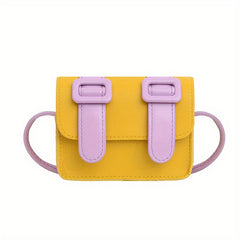 Block Shoulder Bag Small Square Bag For Girls