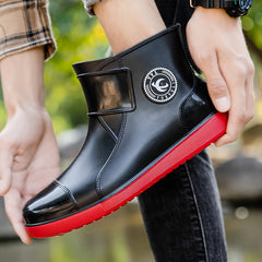 High Top Rain Boots Unisex Adjustable Buckle Comfy Non Slip