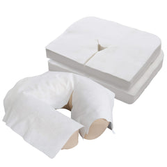 100pcs Disposable Massage Headrest Pads Face Cradle Covers