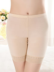 2pcs Lace Panties Soft & Comfy Intimates Safety Shorts Women's Lingerie