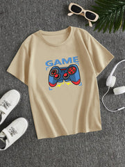 Boys' Game Controller T Shirt Short Sleeve Tee
