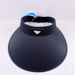 Triangle Patch Sun Visor Hat Large Brim UV Protection Sports Hat