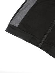 Men's Colorblock Drawstring Zip Hoodie