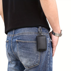 Leather Key Case Car Key Shell Waist Hanging Home Car Key Storage Bag
