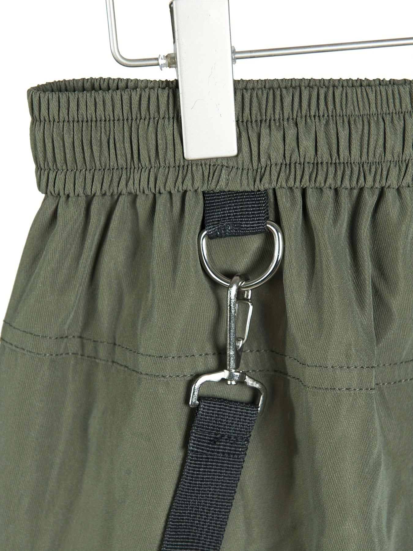 Men's Army Green Cargo Pants with Multiple Pockets