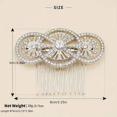 Bridal Rhinestone Hair Comb Head Jewelry for Wedding