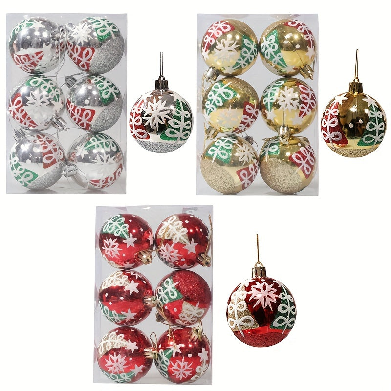 6pcs Hand-painted Christmas Ball Decoration
