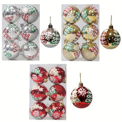 6pcs Hand-painted Christmas Ball Decoration