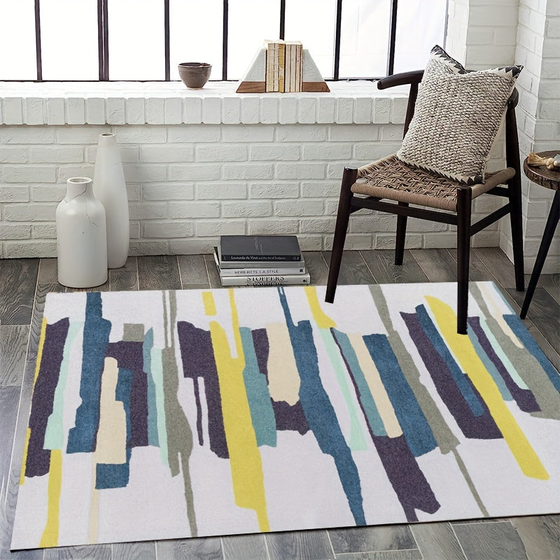 Fluffy Faux Wool Area Rug Modern Contemporary Carpet Non-slip Soft Comfortable