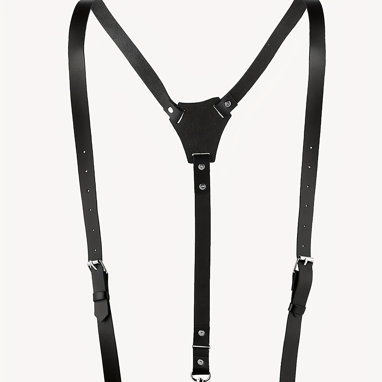 Men's PU Pin Buckle Suspenders Party Leather Strap