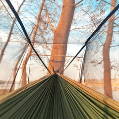 Portable Double Mesh Hammock Tent for 2 People Camping