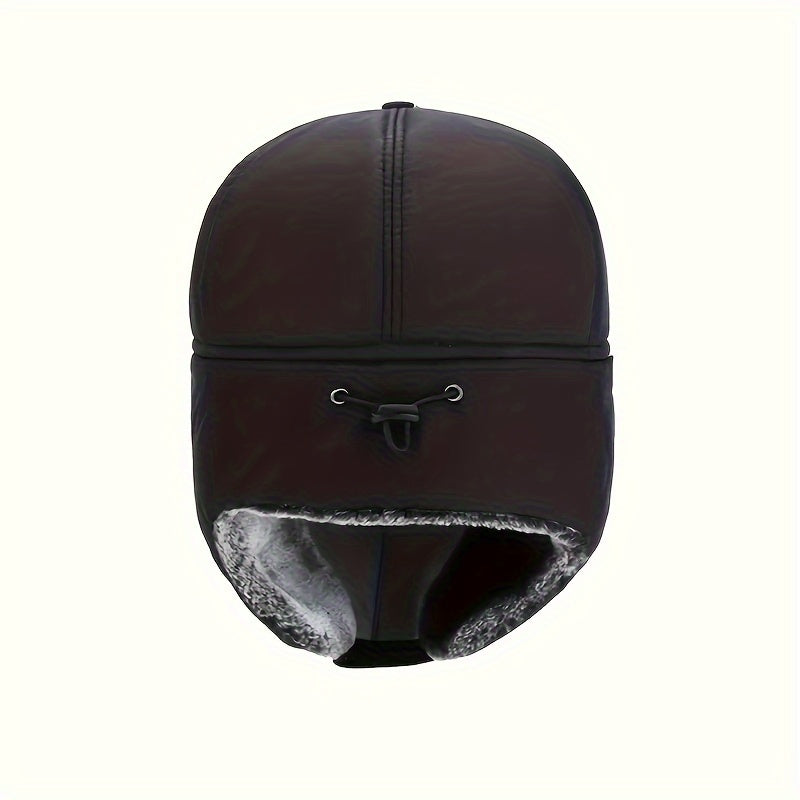 Thickened Velvet Trapper Hat for Men and Women - Windproof Winter Ski Hat