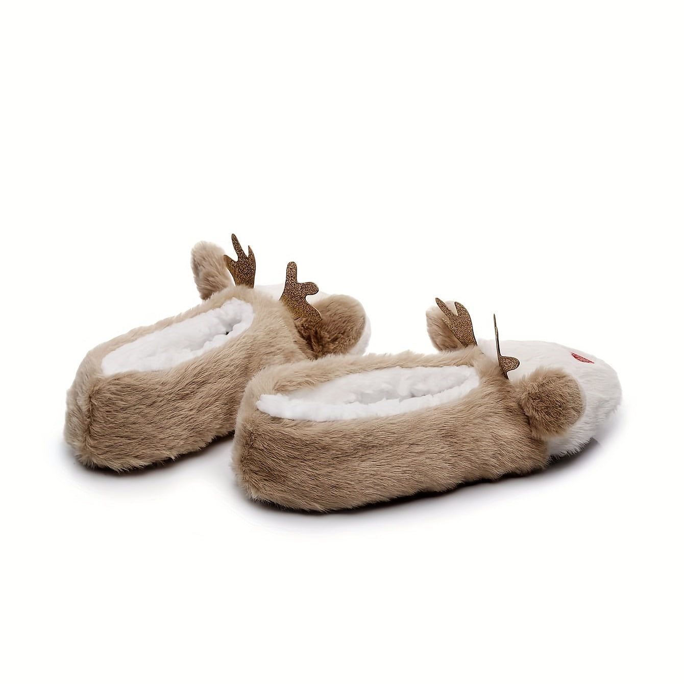 Men's Deer House Slippers Soft Anti-Skid Winter Shoes