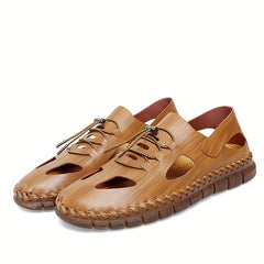 Men's Casual Stitched Sandals with Assorted Colors