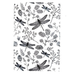 Dragonfly Flower Seal Stamps For Card Making Deco