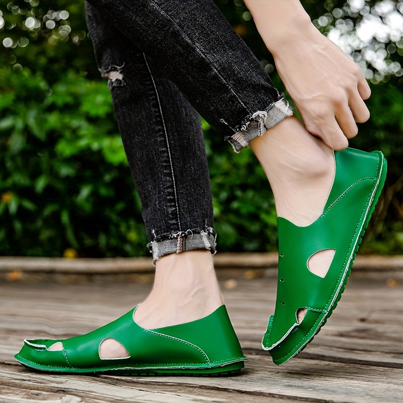 Men's Lightweight Comfy Clogs Hollow Out Non Slip Garden Shoes Summer
