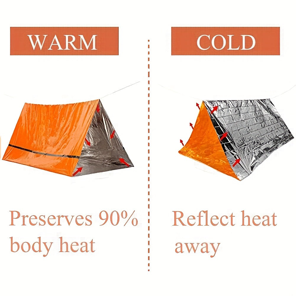 Emergency Shelter Tube Tent Kit Insulation Blanket SOS Sleeping Bag
