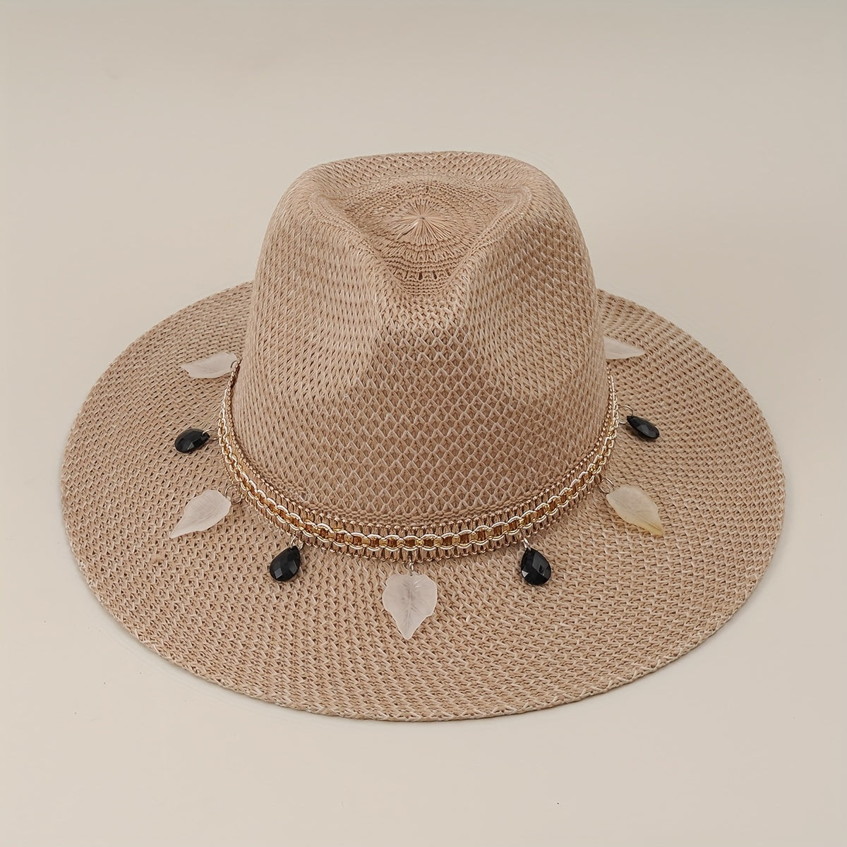 Summer Straw Hat Outdoor Sun Hat Casual Top Hat Travel Jazz Hat
