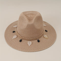 Summer Straw Hat Outdoor Sun Hat Casual Top Hat Travel Jazz Hat